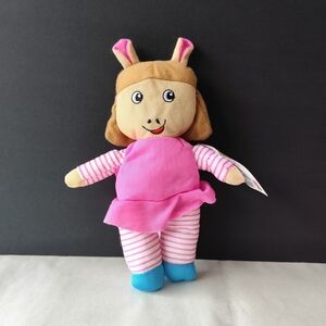 Arthur PBS Kids DW Plush Plushie Toy 9” tv show stuffed sister dora winifred